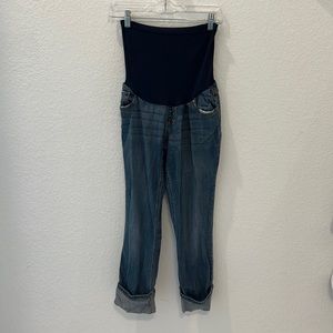 Maternity jeans w/ belly band
